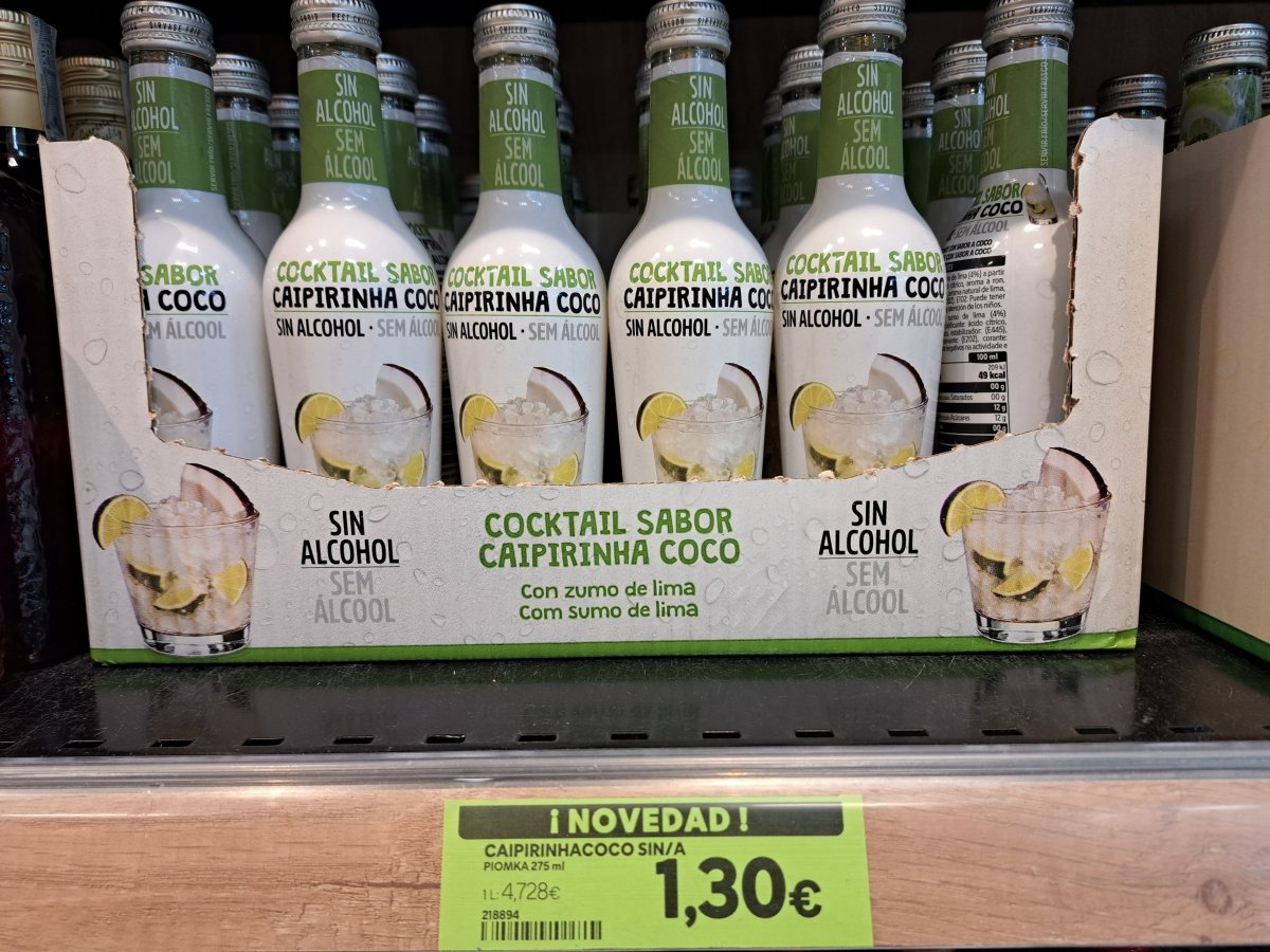 Cocktail sabor caipirinha coco sin alcohol Pi.omka