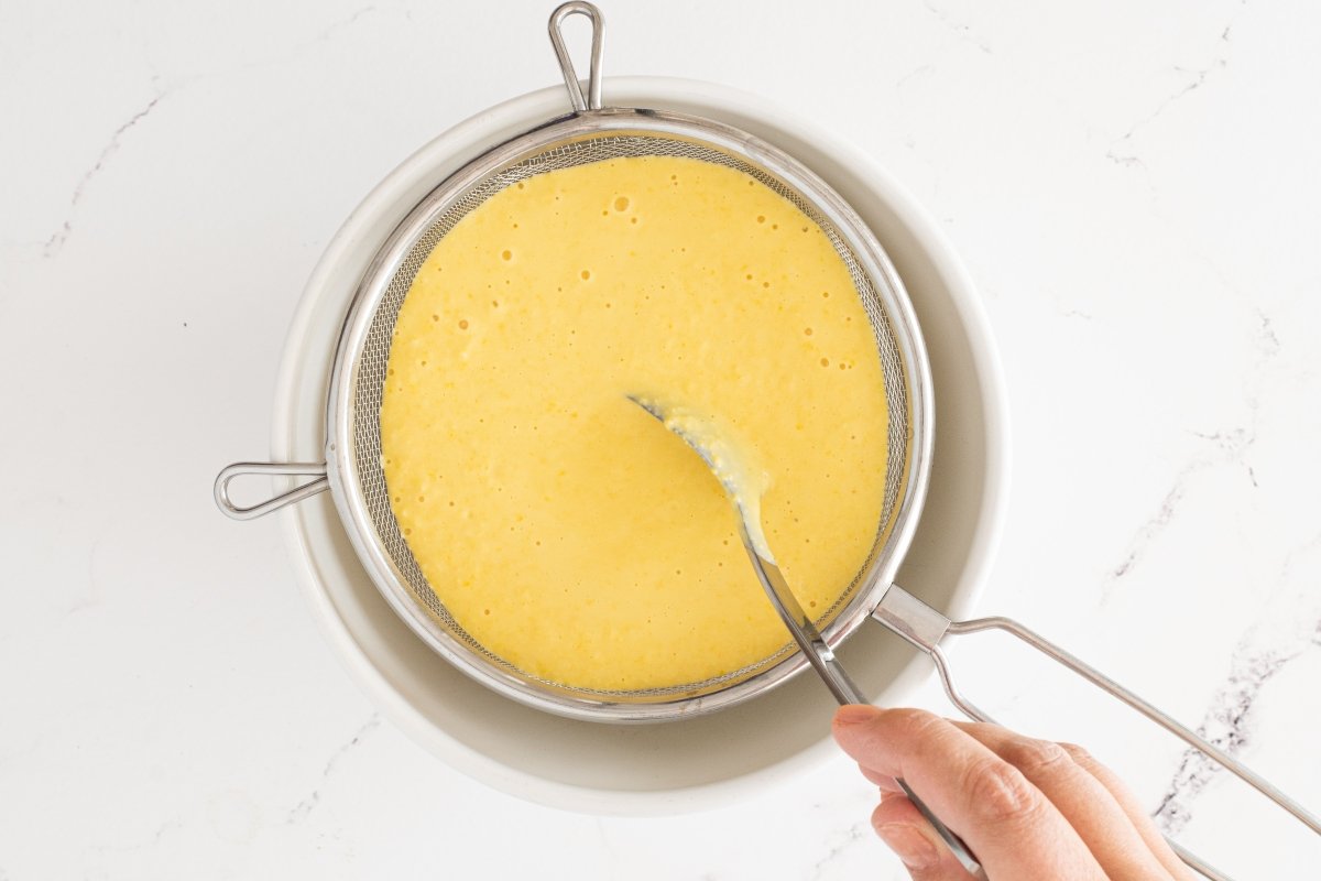 Colamos la mezcla del majarete