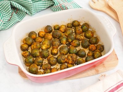 Coles de Bruselas al horno