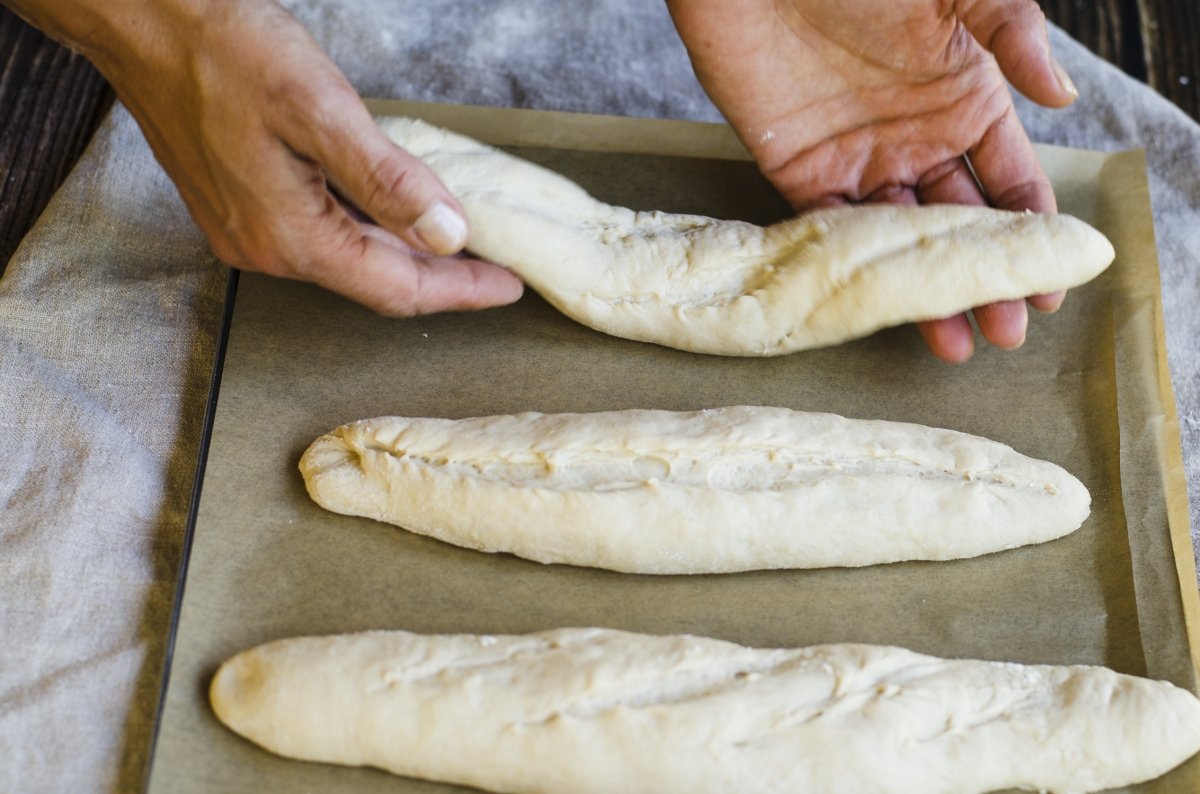 place the bars on the baking tray