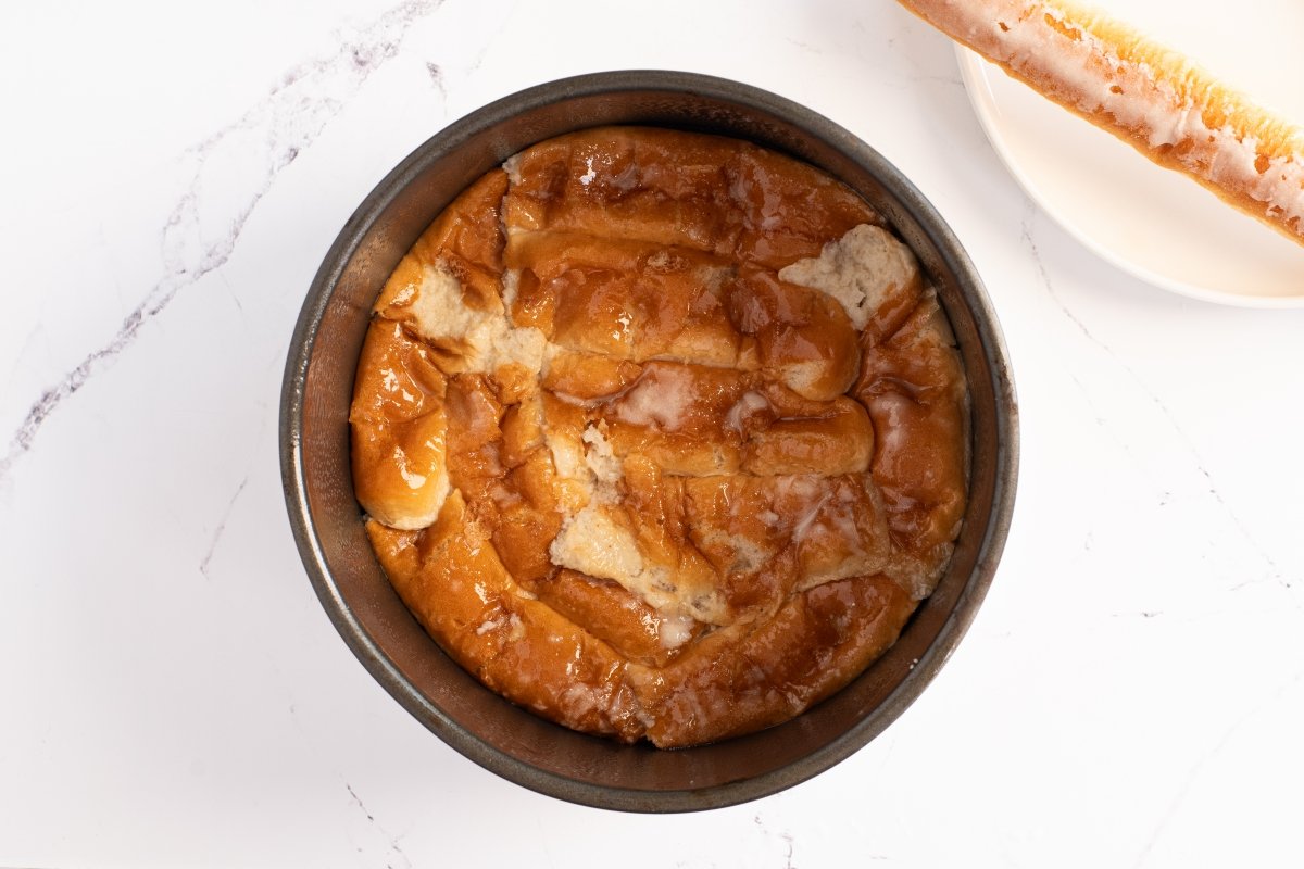 Colocamos los fartons de la tarta de horchata y fartons