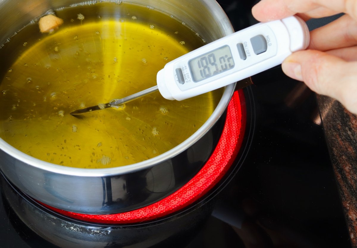 Comprobar temperatura brócoli rebozado