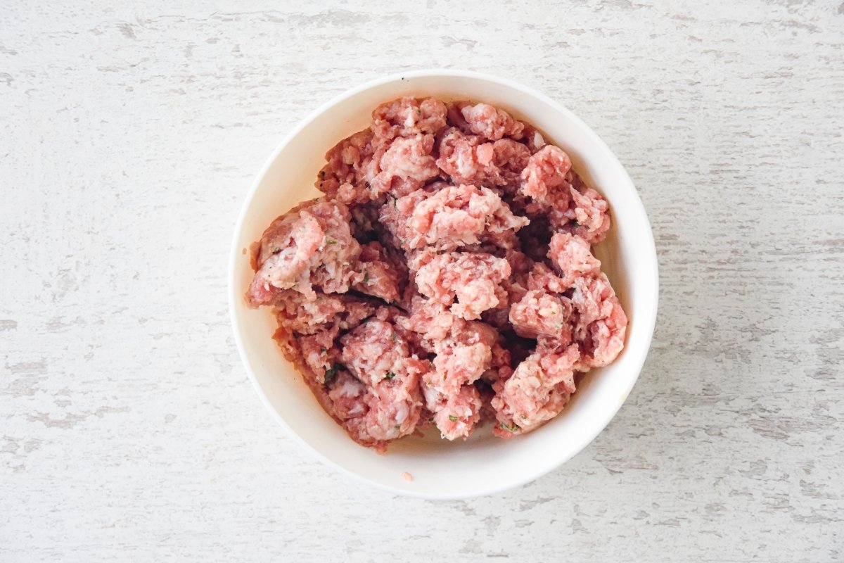 Condimentamos la carne picada