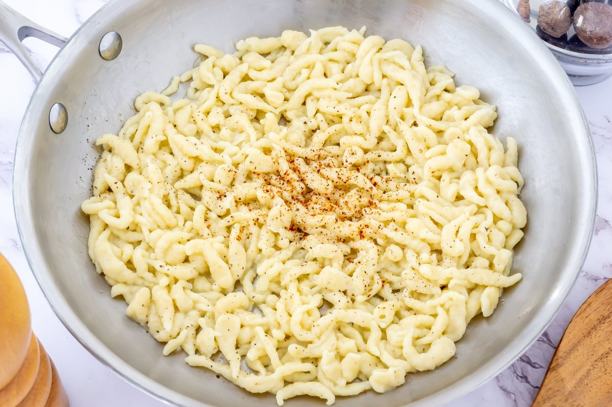 Condimentar los spätzle