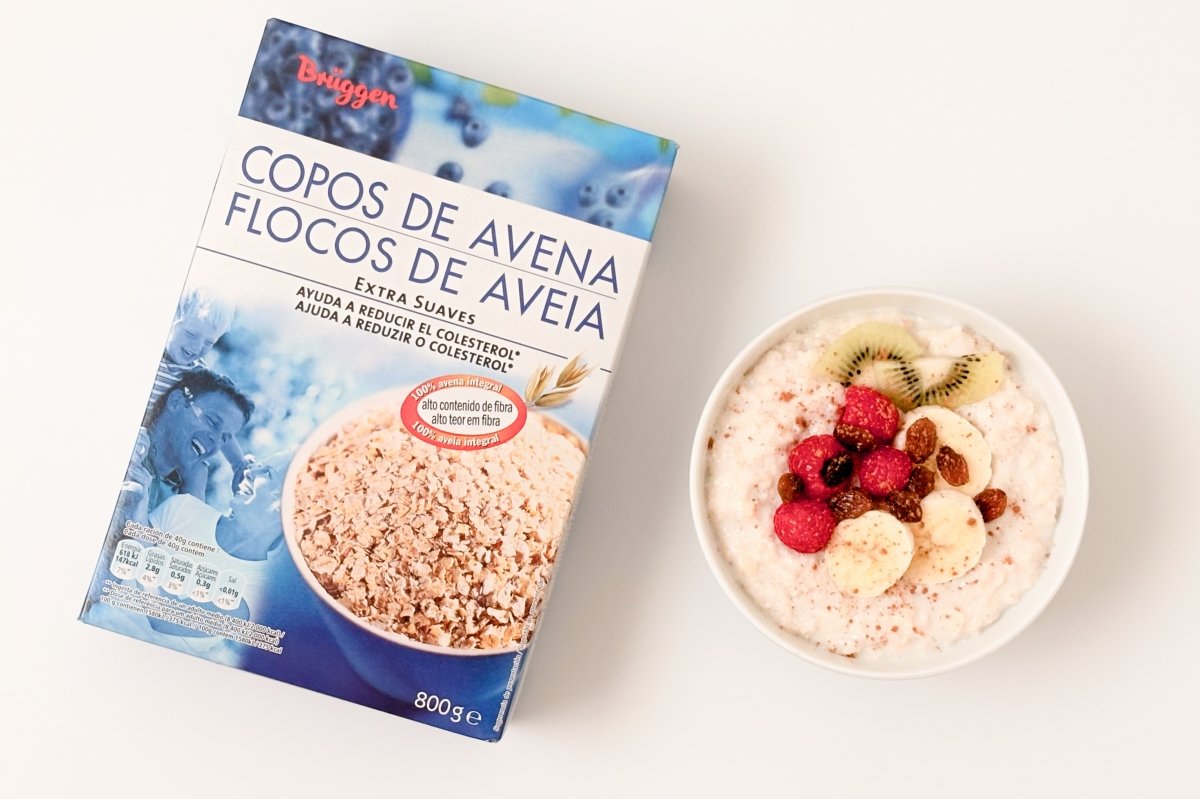 Copos de avena Mercadona con porridge