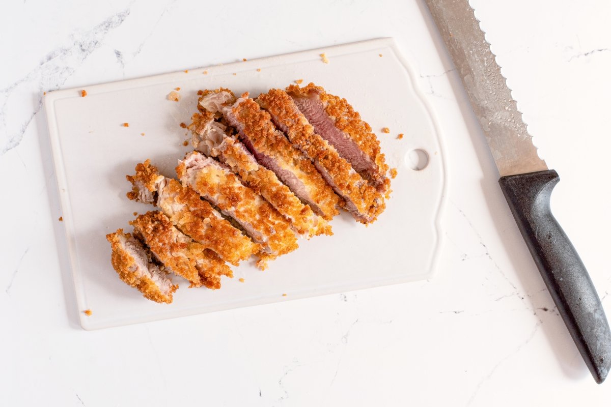 Cortamos el tonkatsu