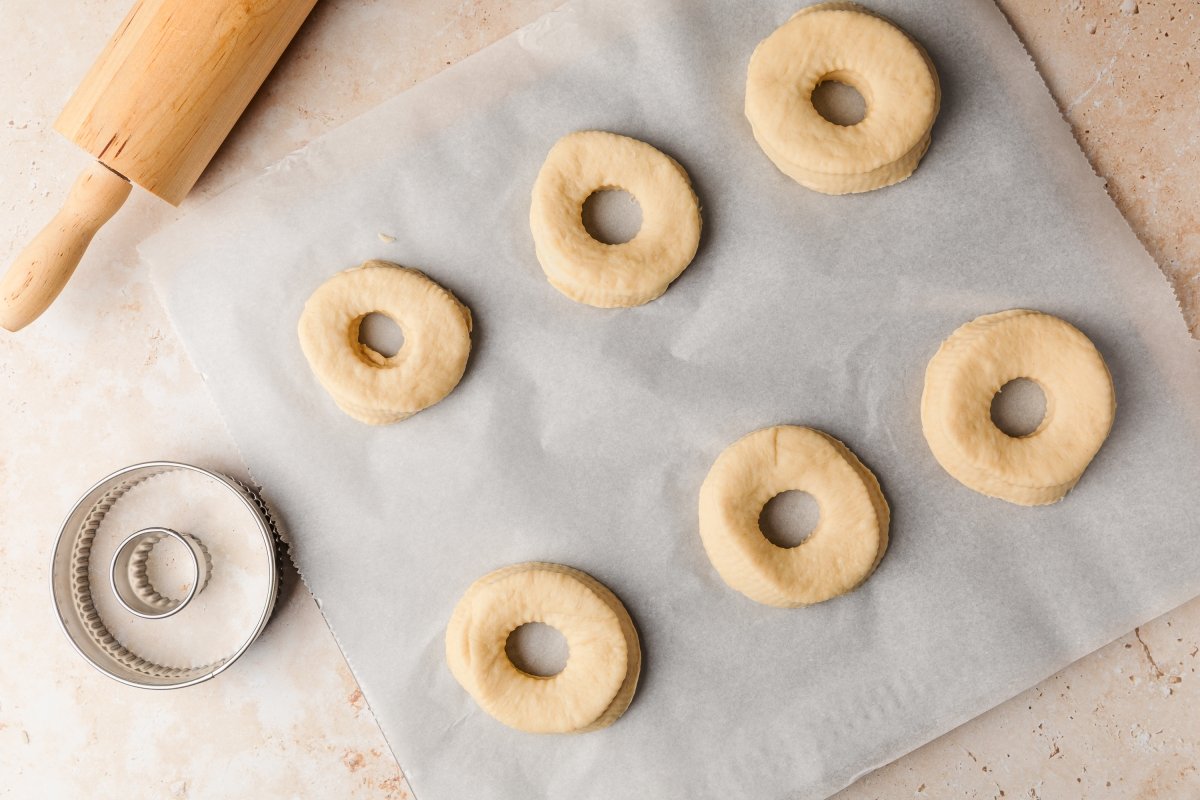 Cortando los donuts con Thermomix