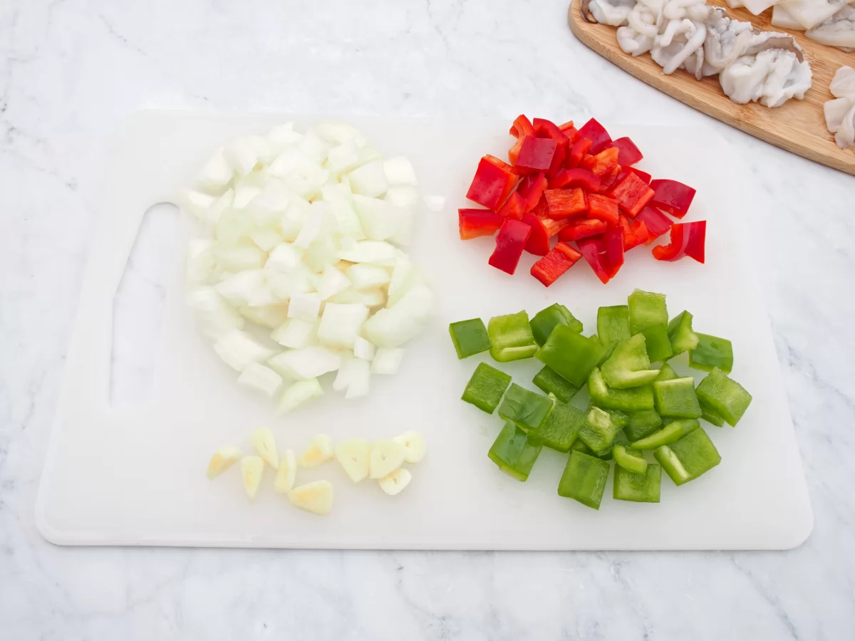 2. Picar las verduras