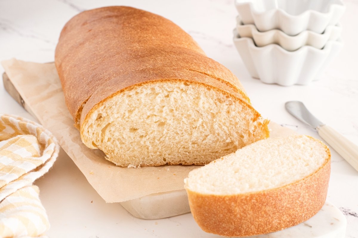 Corte del pan para torrijas