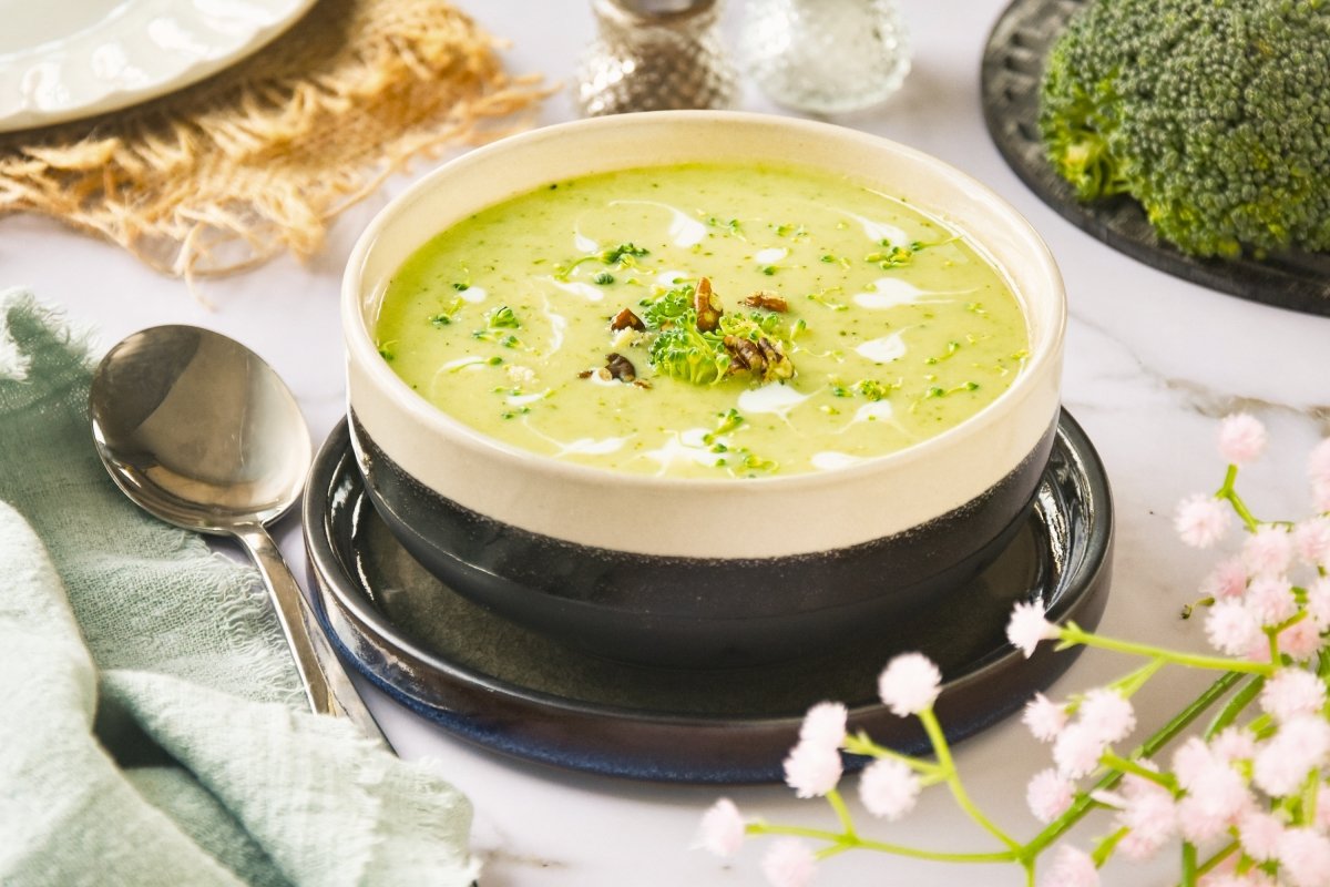 Crema de brócoli y queso