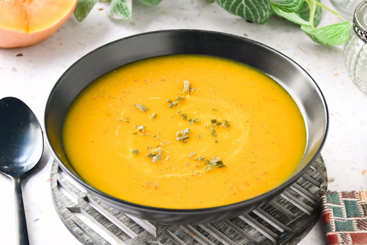 Crema de calabaza al curry casera