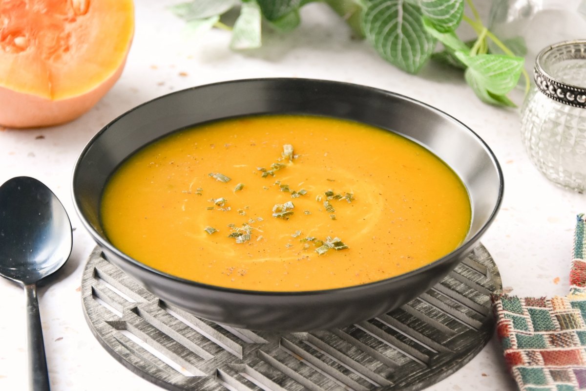 Crema de calabaza al curry