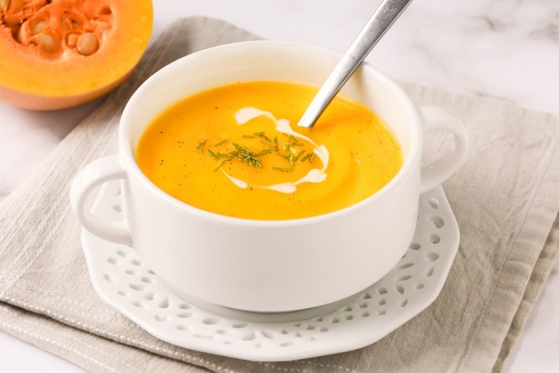 Crema de calabaza casera
