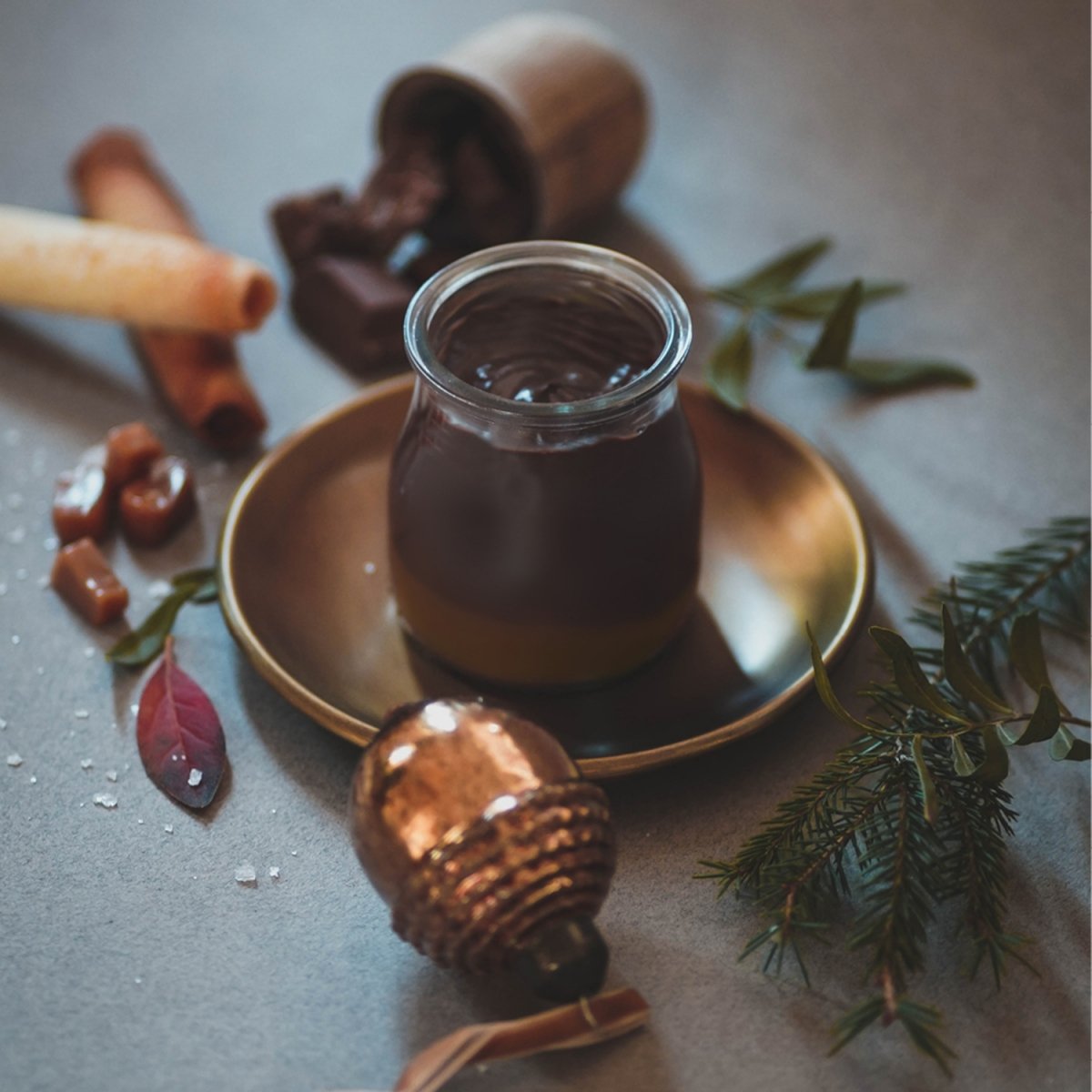 Crema de chocolate belga y caramelo salado elaborada por Goshua