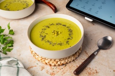 Crema de guisantes en Thermomix