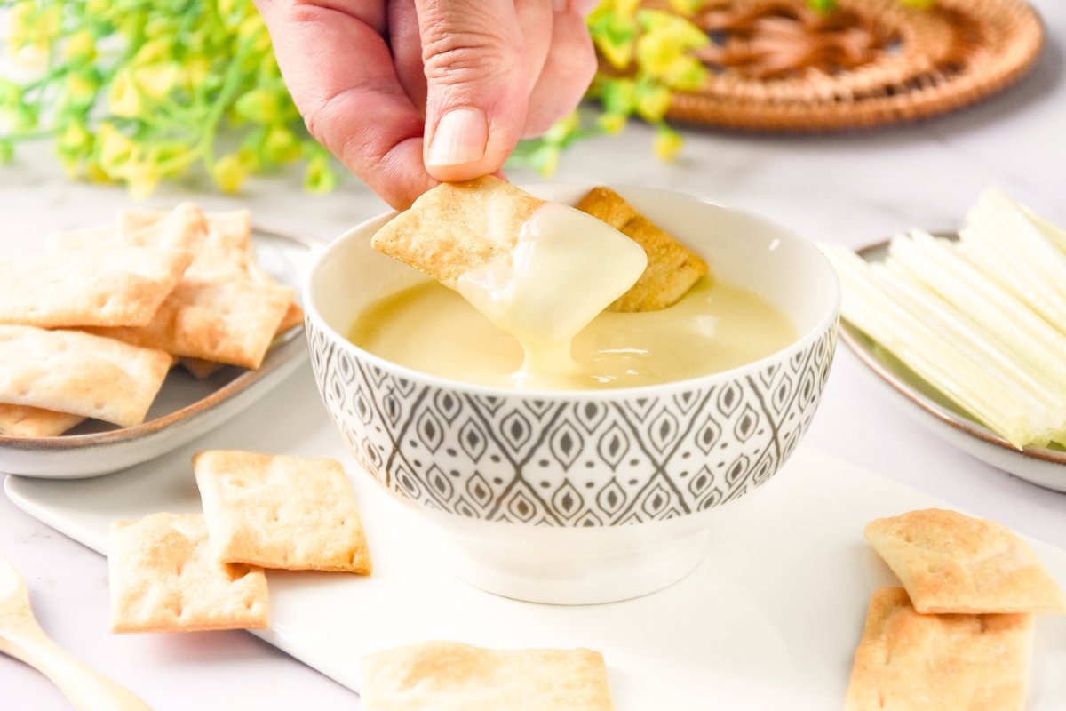 Crema de queso lista para comer