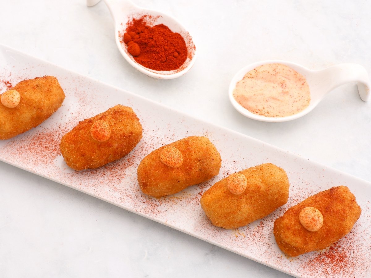 Croquetas de pulpo listas para servir
