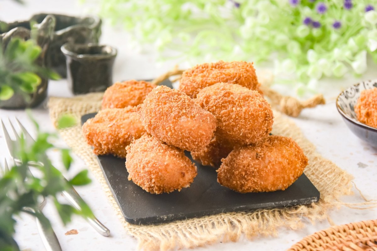Croquetas sin gluten listas para comer