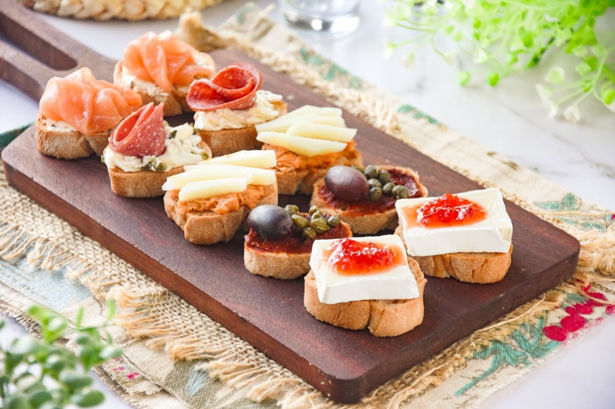 Crostini listos para comer