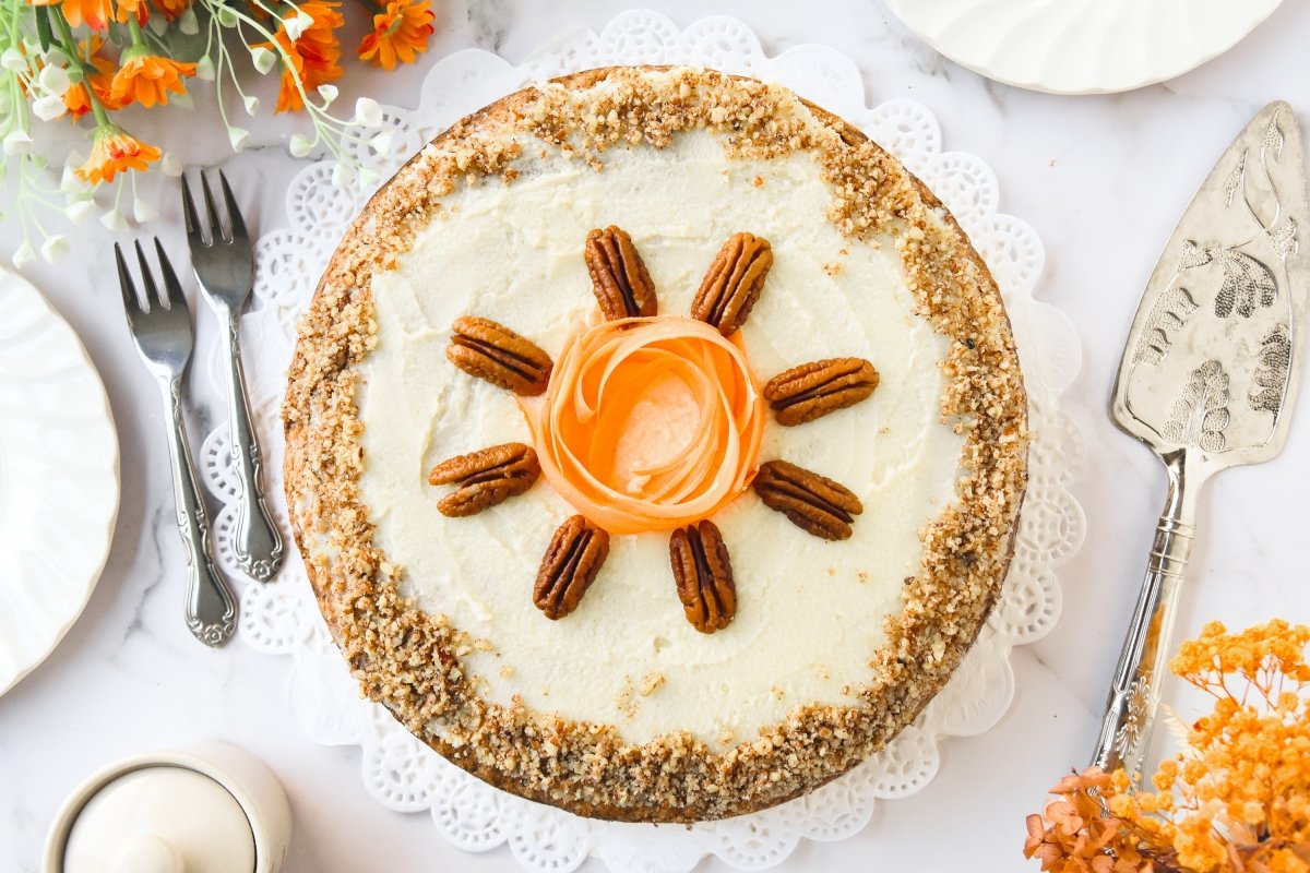 Decoramos la carrot cake