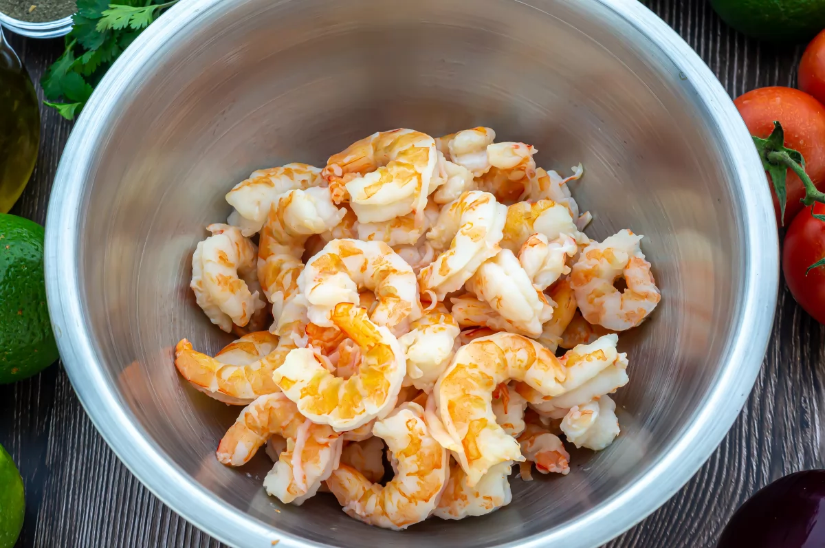 Ceviche de camarón 5 Dejar enfriar los camarones del ceviche