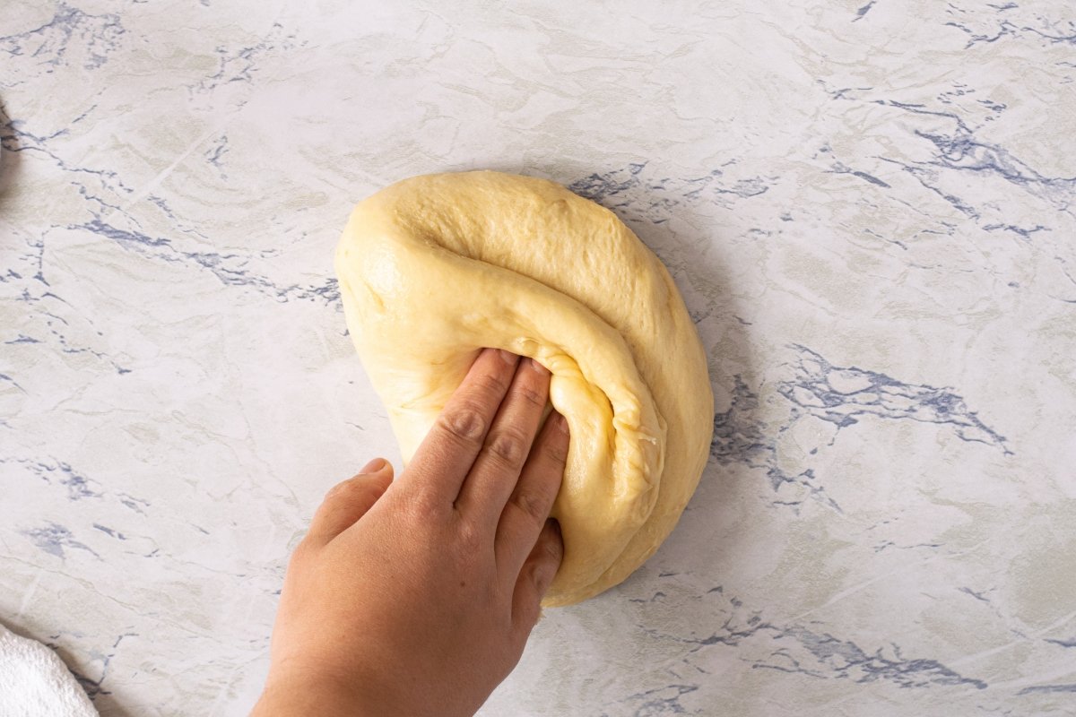 We degas the pancake dough