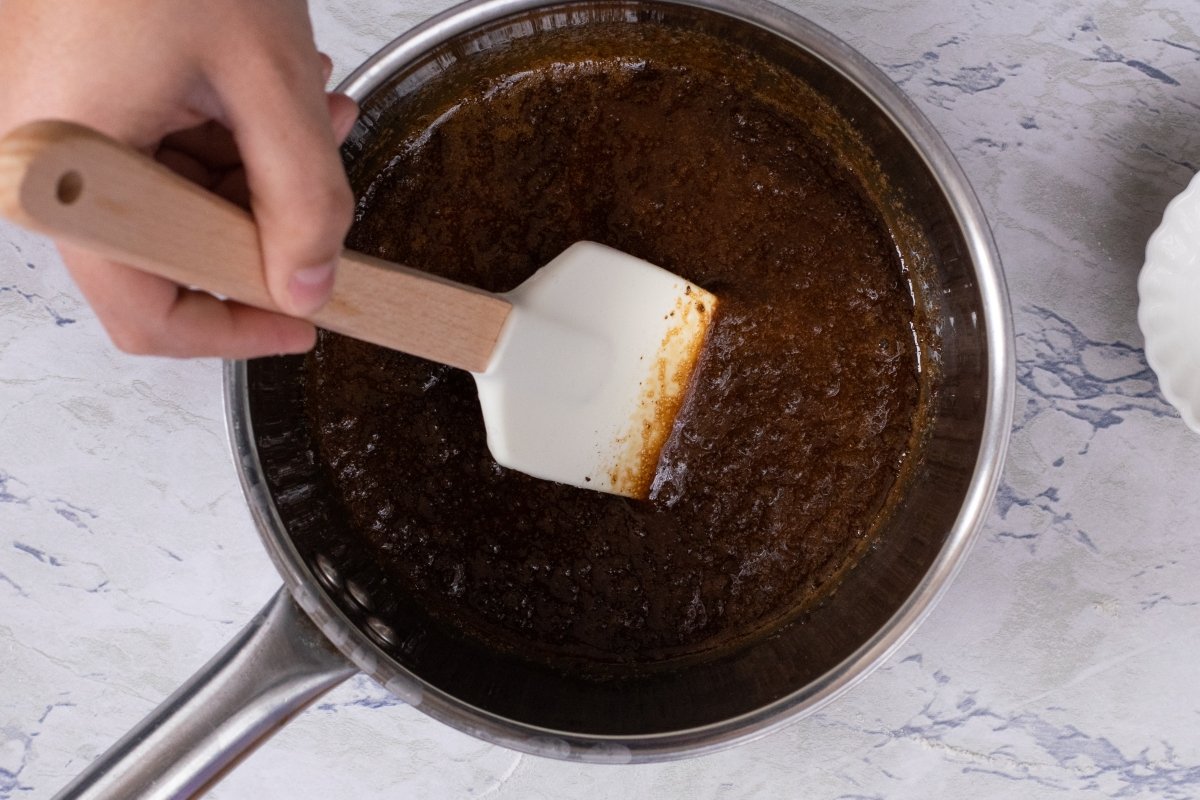 deshacer azúcar tarta de moka