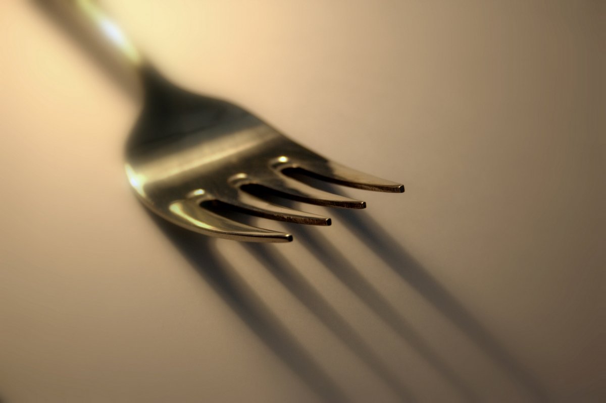 Detalle de un tenedor