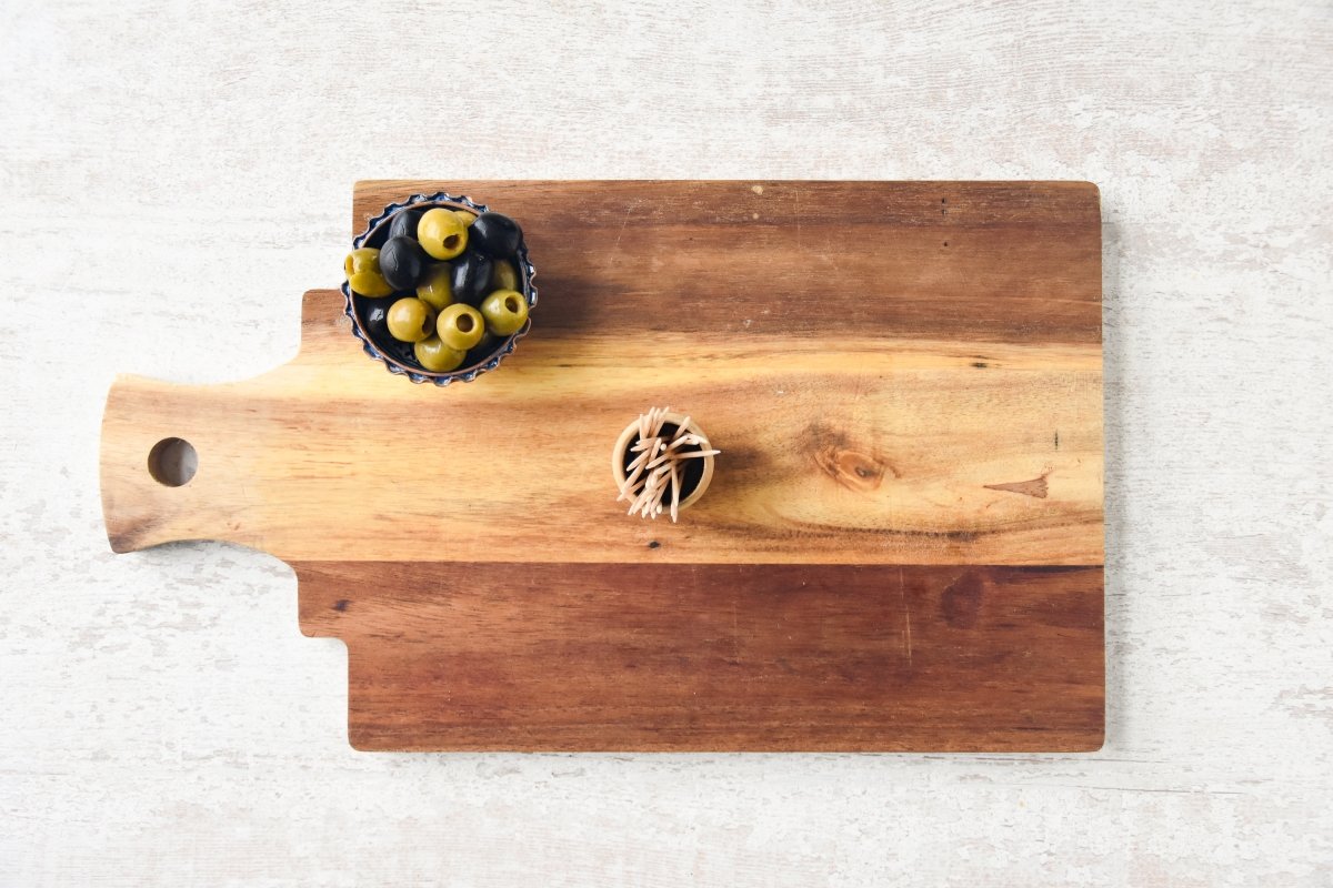 Disponemos los cuencos con ingredientes que no pueden ir sueltos