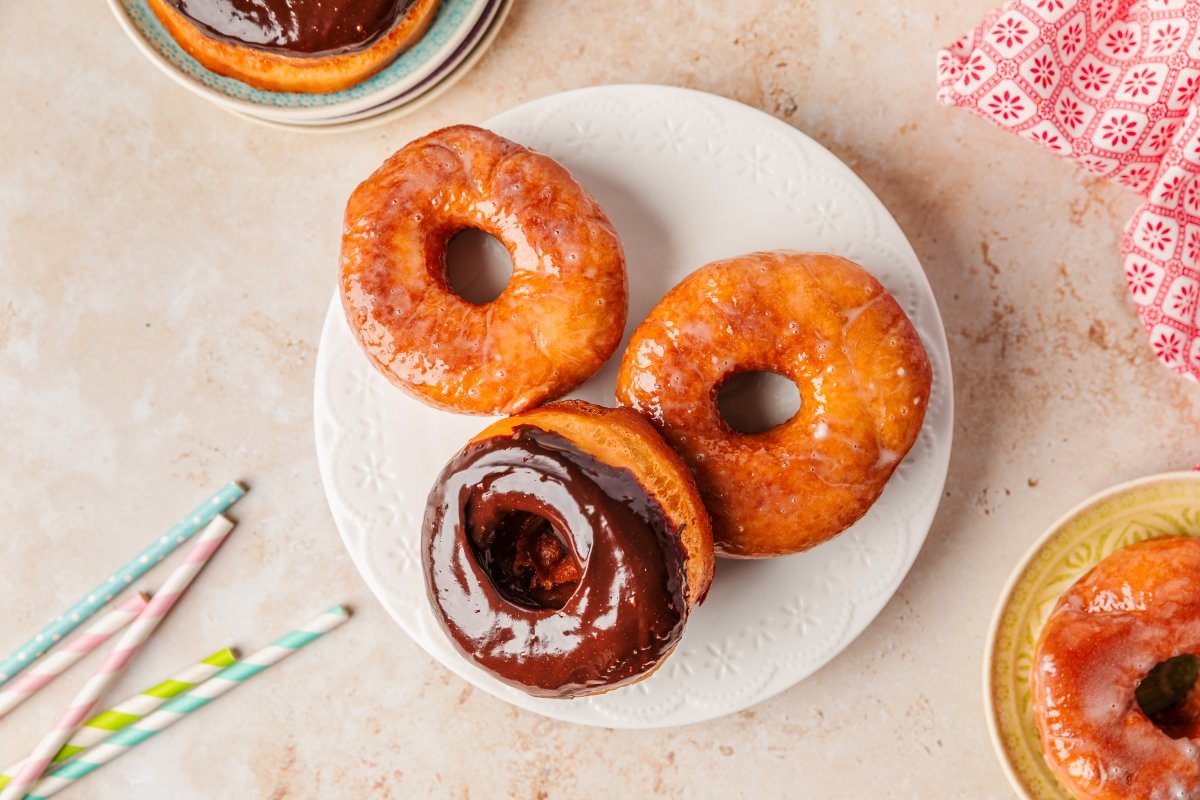 Donuts con Thermomix servidos