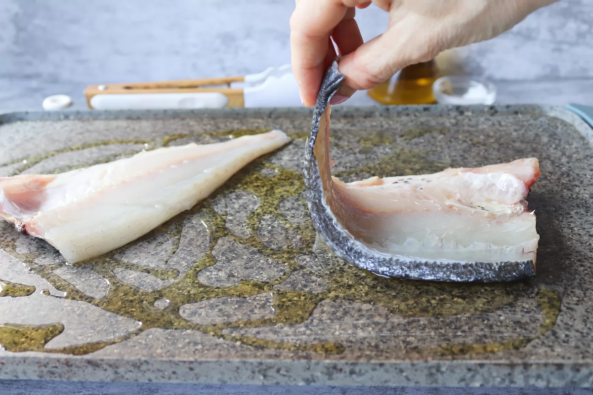 Dorar por un lado dorada a la plancha