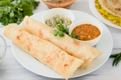 Dosa, los crepes indios de lentejas y arroz