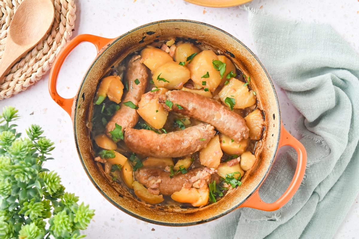 Dublin coddle listo para comer