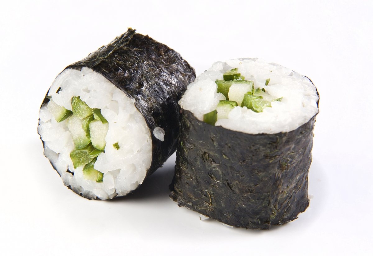 El kappamaki de pepino es uno ed los tipos de sushi existentes