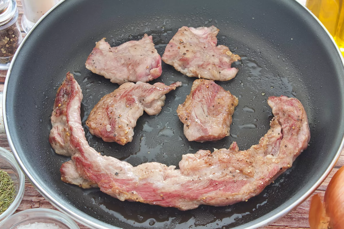 Lagarto de cerdo ibérico a la plancha 4 El lagarto del lagarto de cerdo ibérico a la plancha dado la vuelta