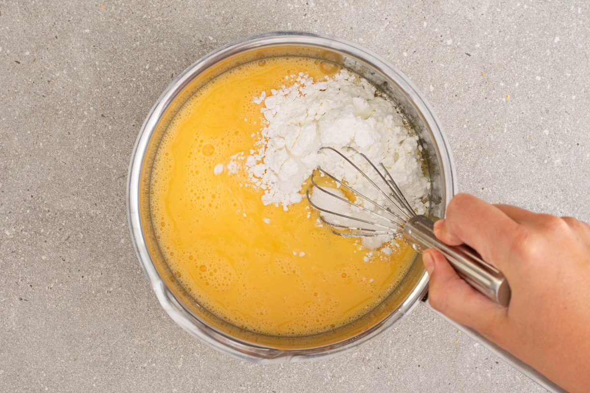 Elaboración de la crema de yemas paso 2