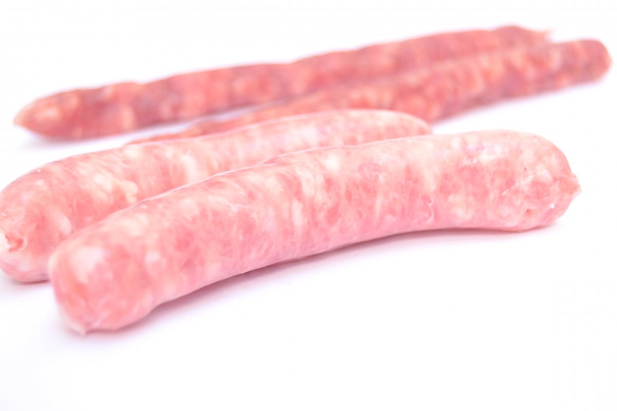 Embutido conocido como longaniza en formato fresco y seco