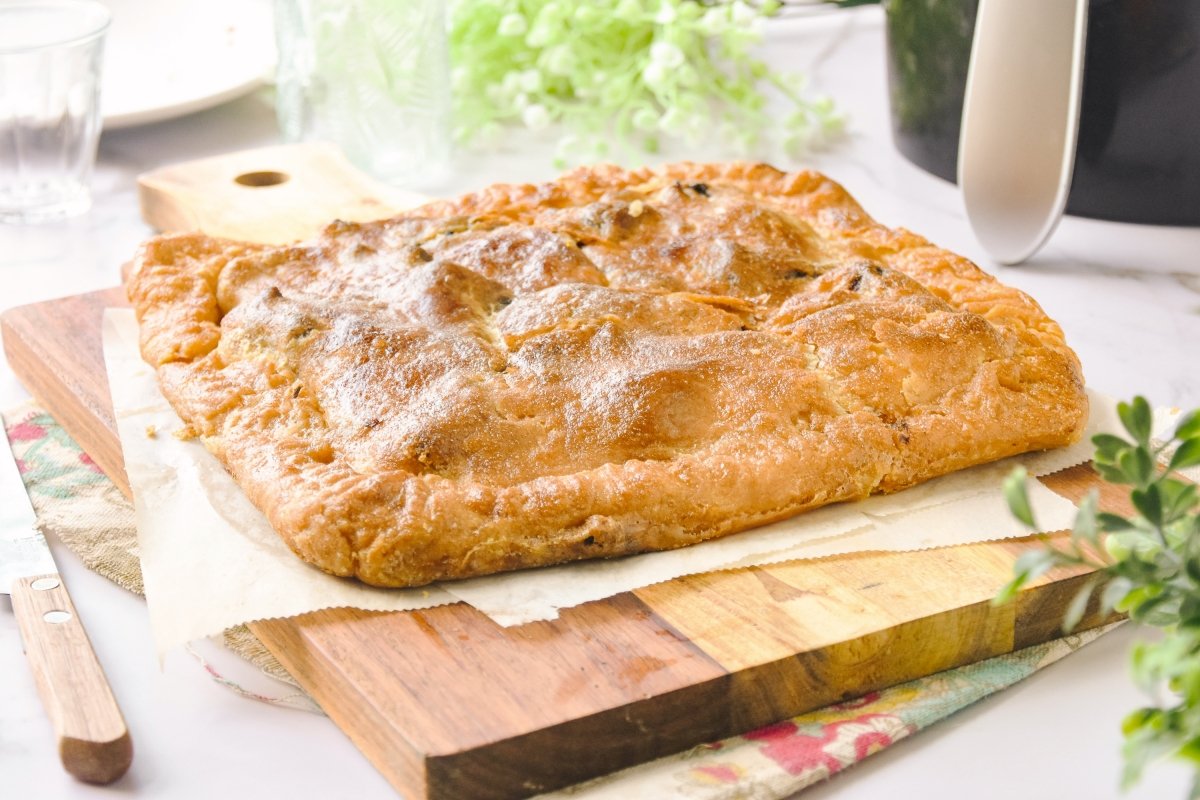 Empanada de pollo en freidora de aire