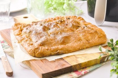 Empanada de pollo en freidora de aire