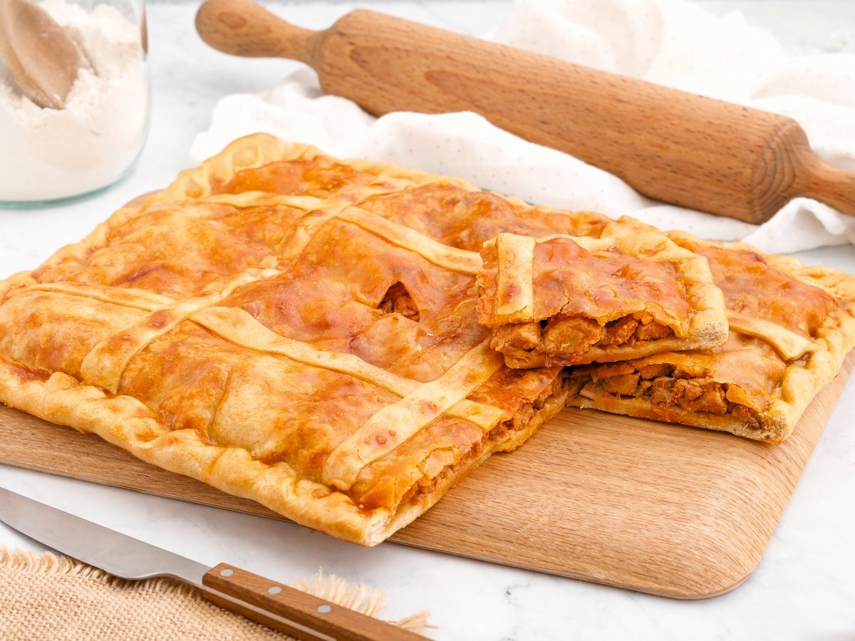 Empanada de zorza lista para servir