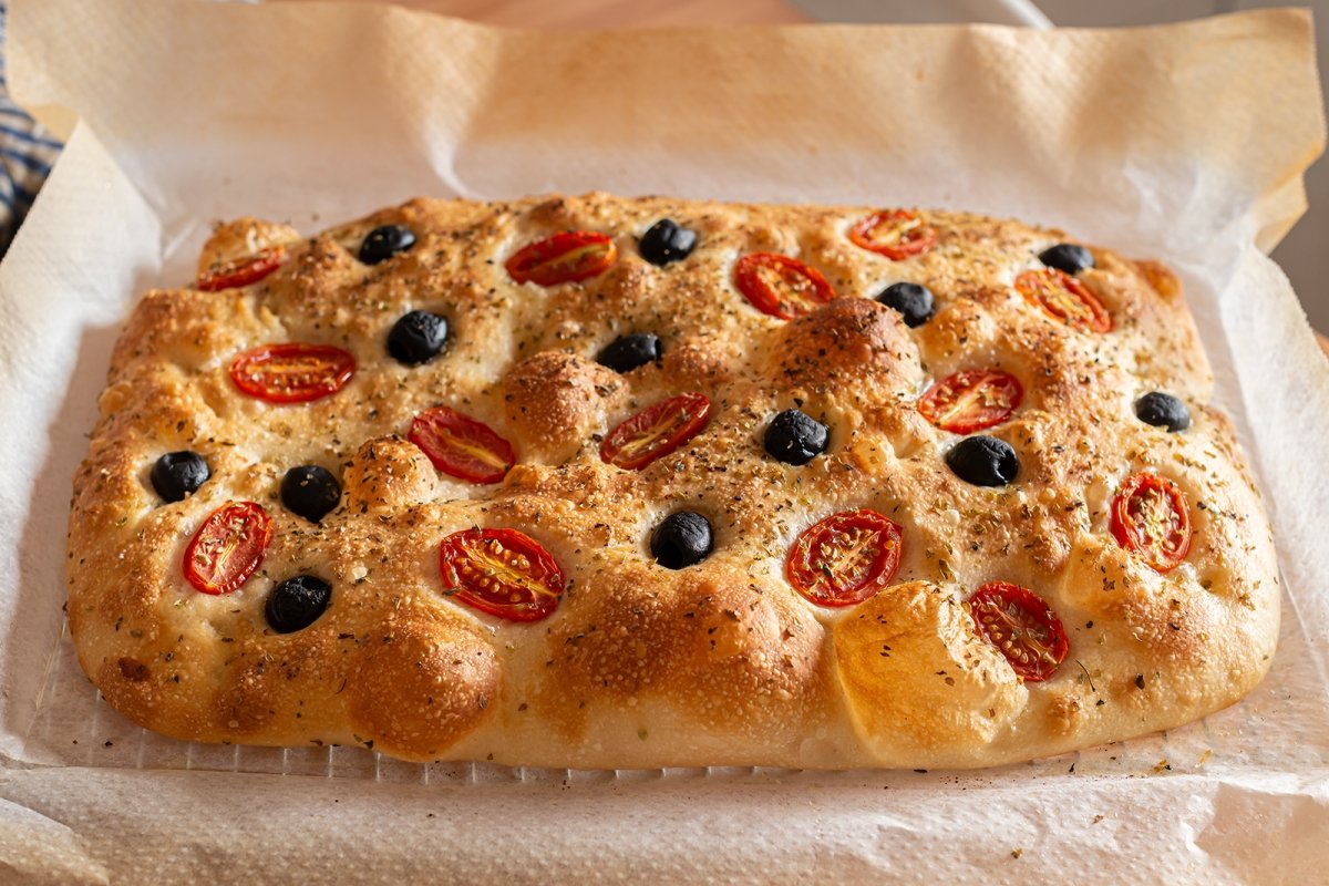 We cool the focaccia