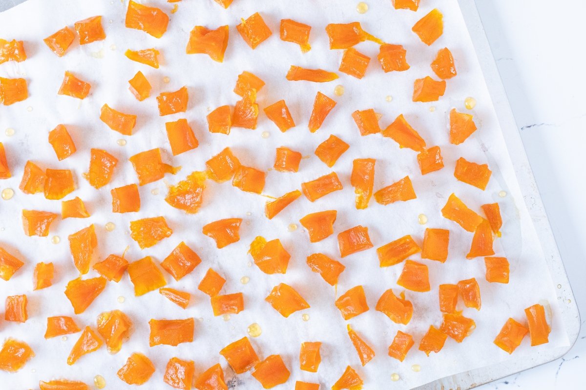 Enfriar la calabaza confitada