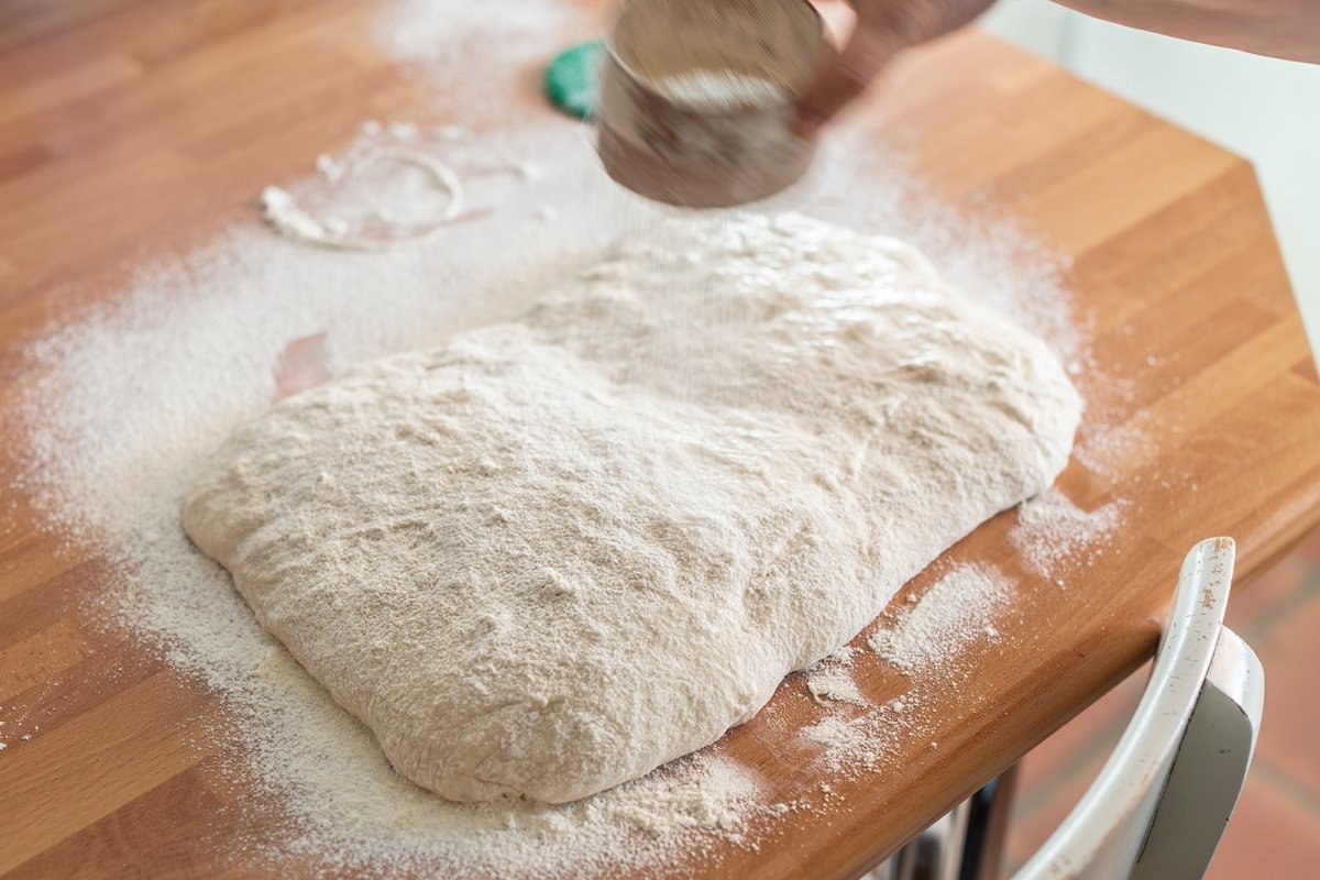 Flour the dough