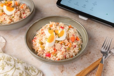 Ensalada de arroz y atún en Thermomix