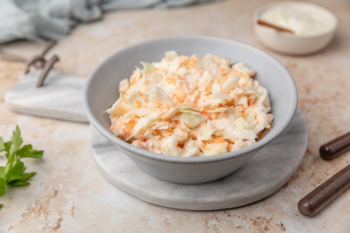 Ensalada de col con Thermomix lista
