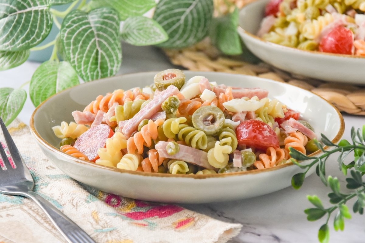 Ensalada de pasta hecha en casa