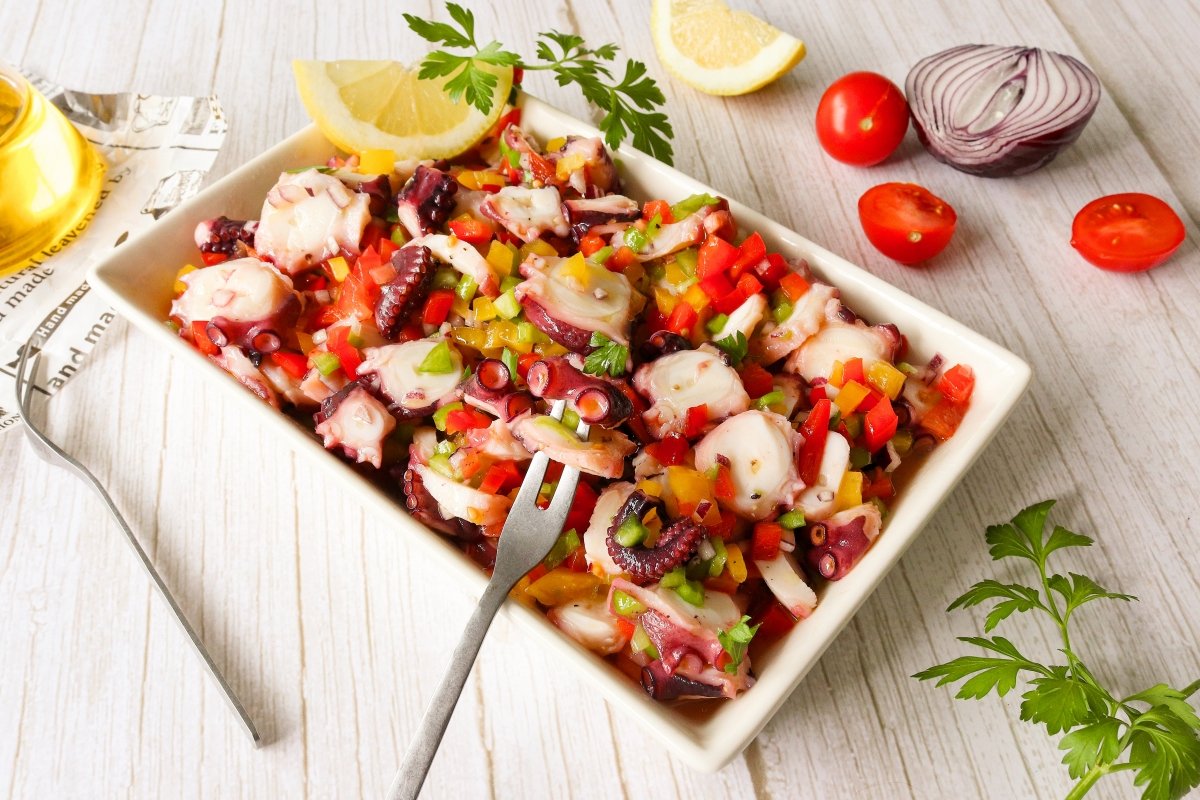 Ensalada de pulpo casera