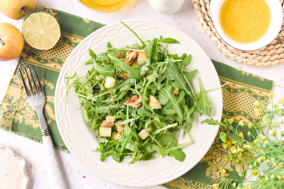 Ensalada de rúcula casera