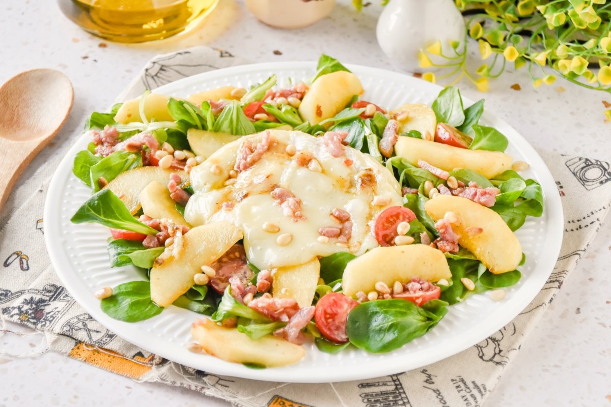 Ensalada templada lista para comer