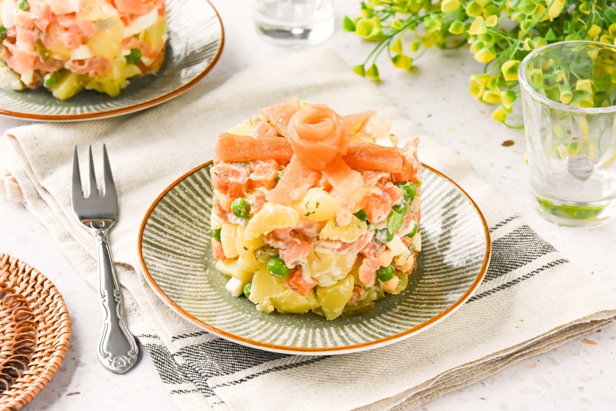Ensaladilla de salmón casera